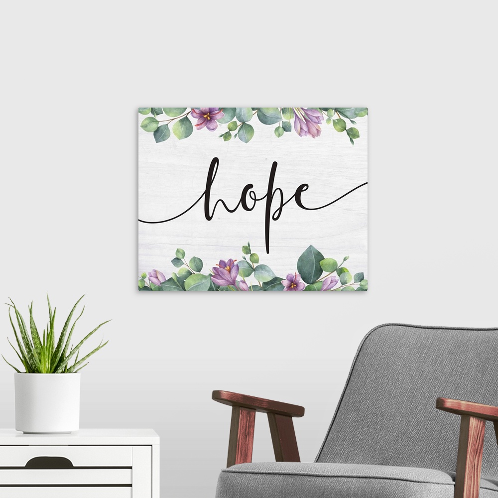 A modern room featuring Modern Faith - Hope Floral