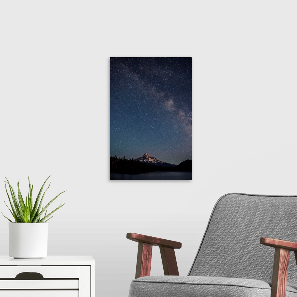 A modern room featuring View of Mount Hood and Milky Way in Portland, Oregon.