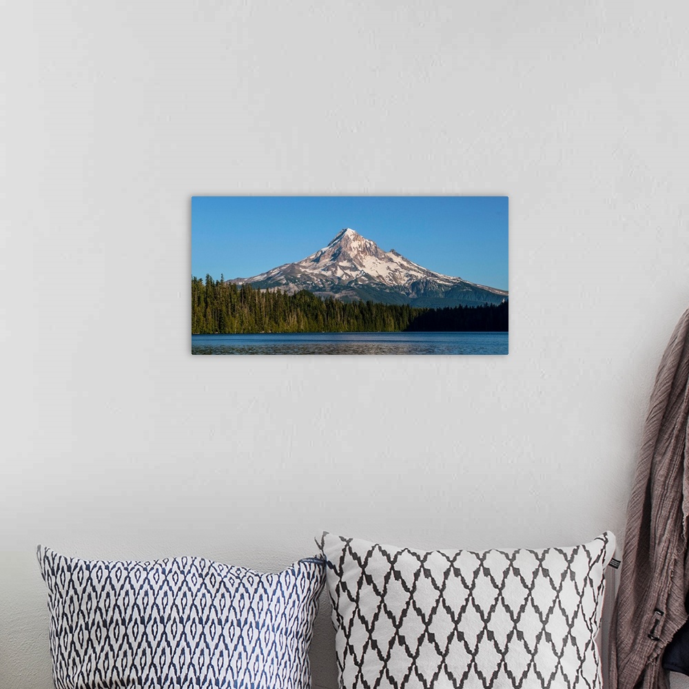 A bohemian room featuring View of Mount Hood near Lost Lake in Portland, Oregon.