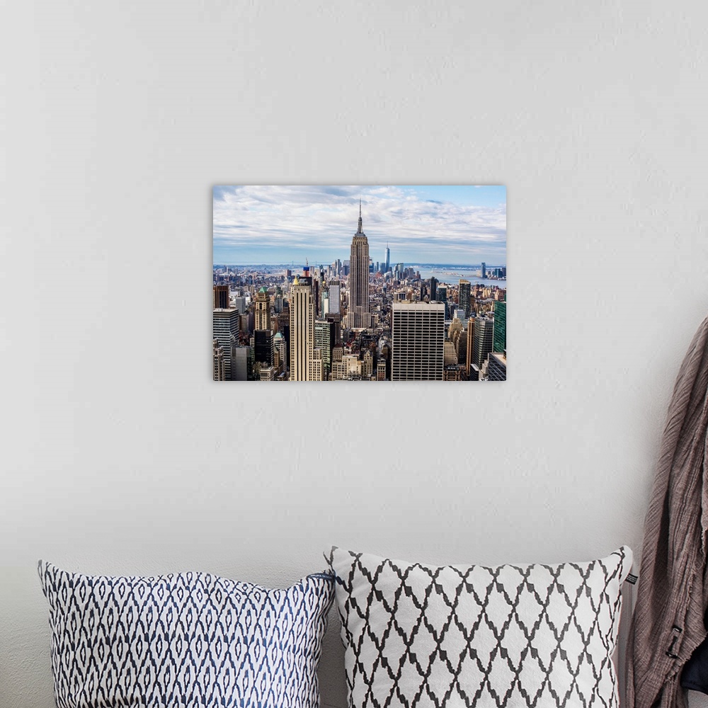 A bohemian room featuring View of the Empire State Building located in New York City, New York.