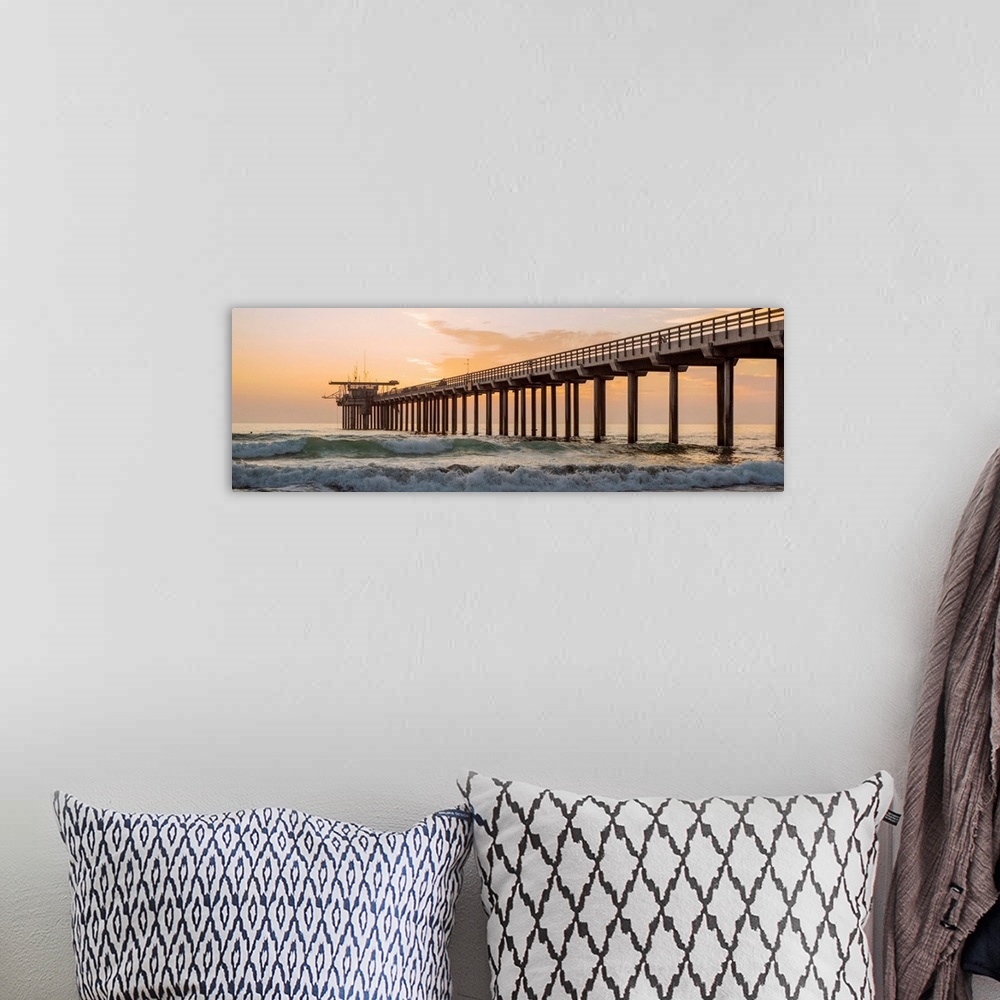 A bohemian room featuring The original Scripps Pier was built in 1915-1916. Today it is one of California's research piers....