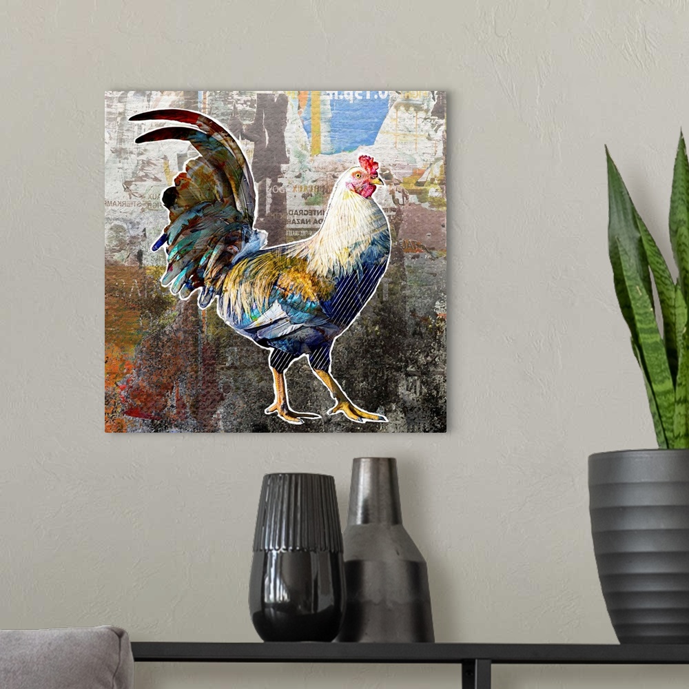 A modern room featuring Pop Art - Chicken