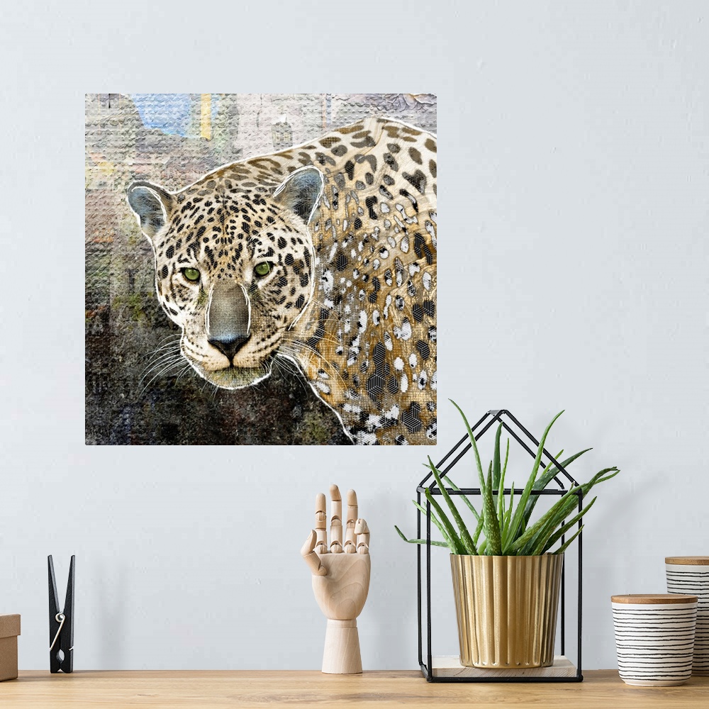 A bohemian room featuring Pop Art - Jaguar