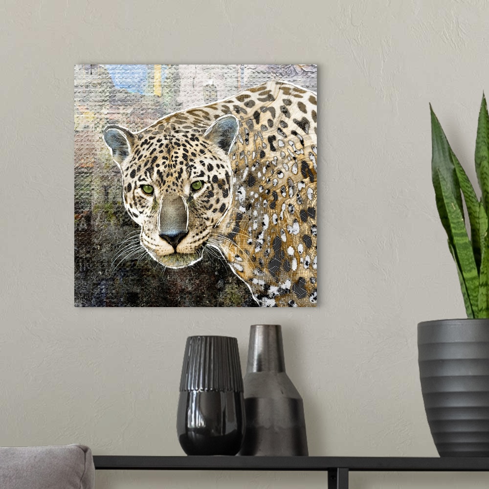 A modern room featuring Pop Art - Jaguar