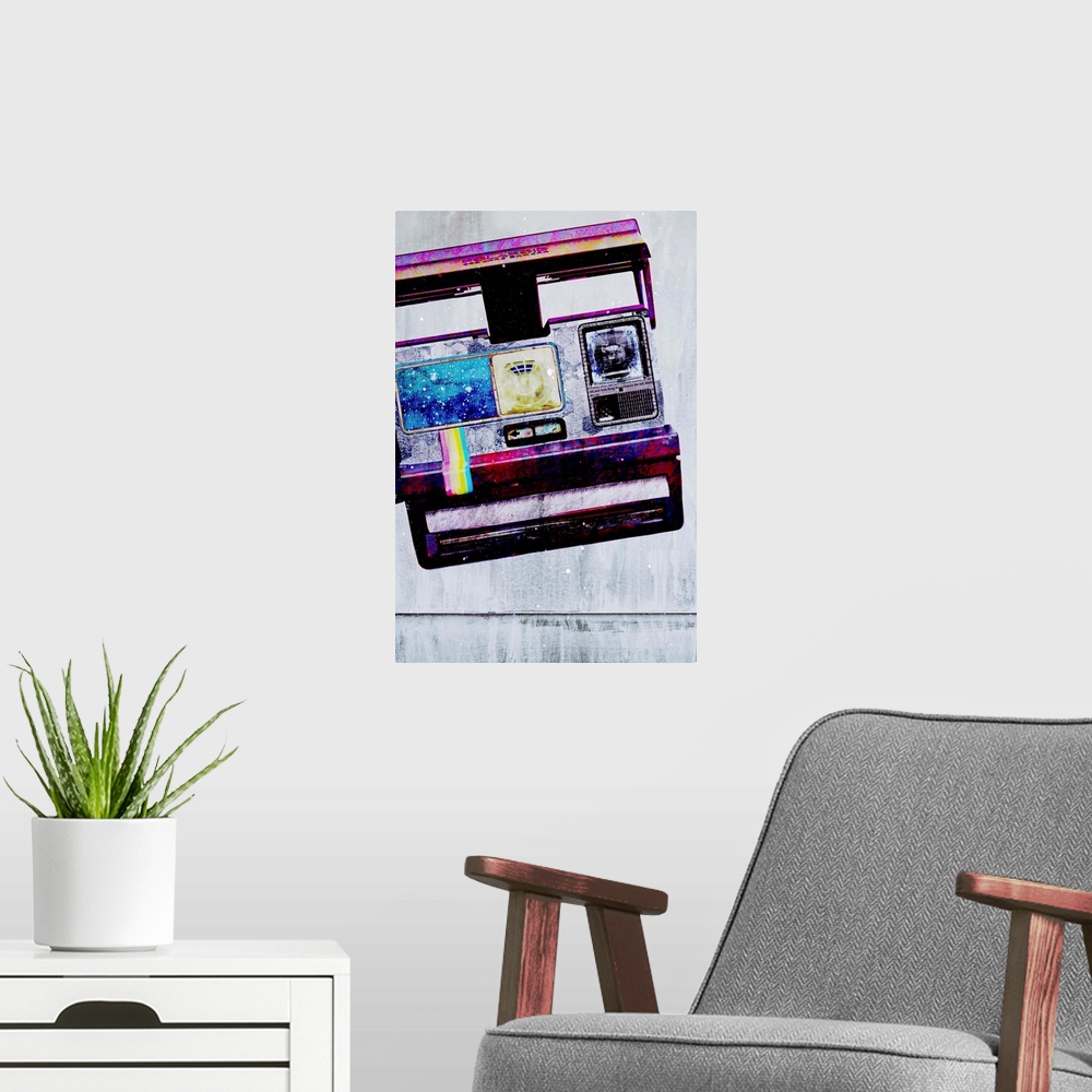A modern room featuring Pop Art - Polaroid