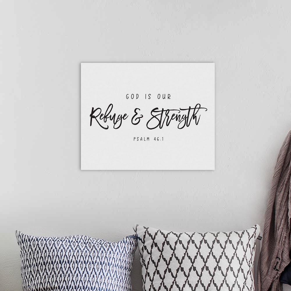 A bohemian room featuring Handlettered Bible verse reading You have filled my heart with greater joy.