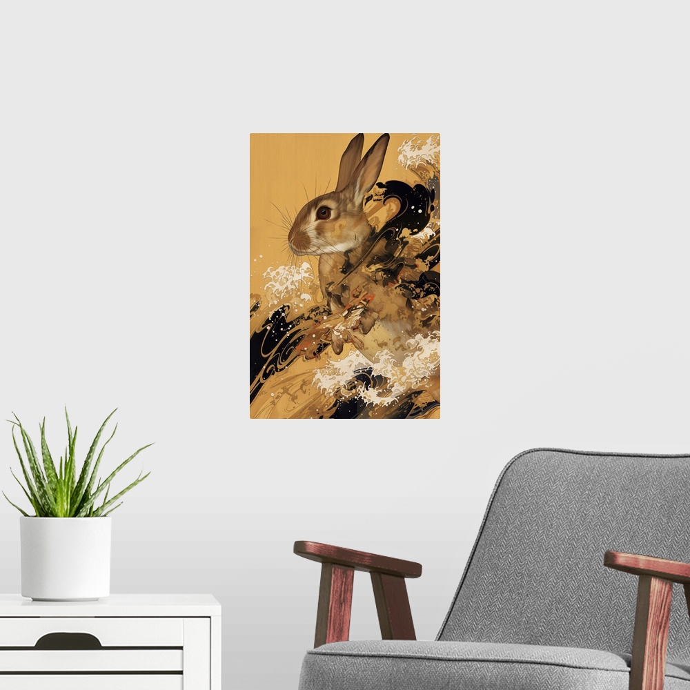 A modern room featuring Rabbit Vintage