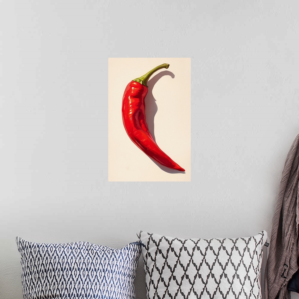 A bohemian room featuring Red Chili Pepper