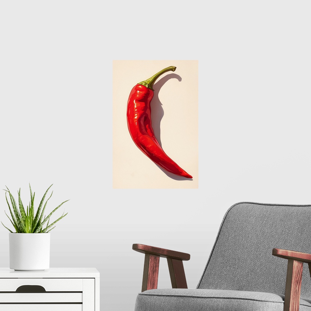 A modern room featuring Red Chili Pepper