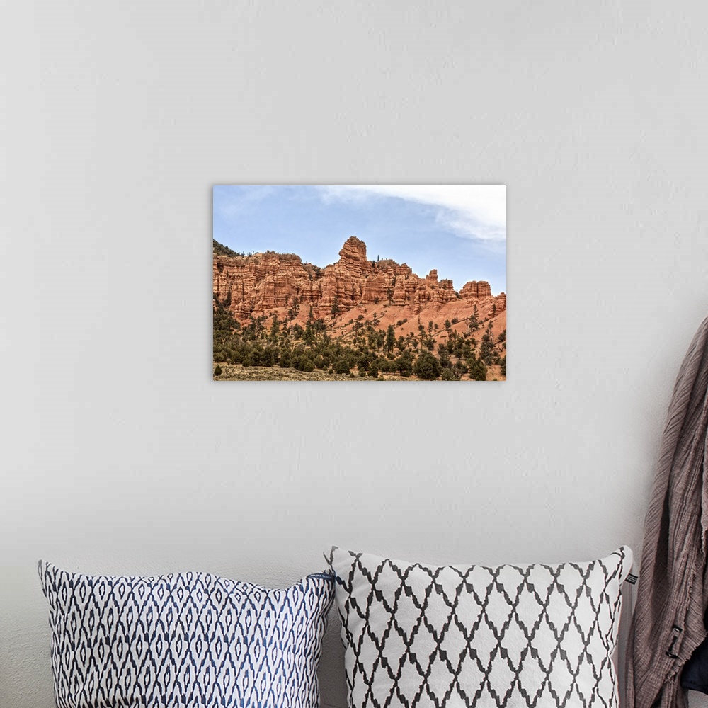 A bohemian room featuring Red sedimentary rocks make up the cliffs of Bryce Canyon National Park, Utah.
