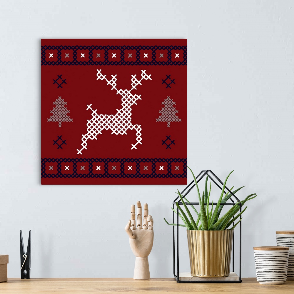 A bohemian room featuring Reindeer Sweater