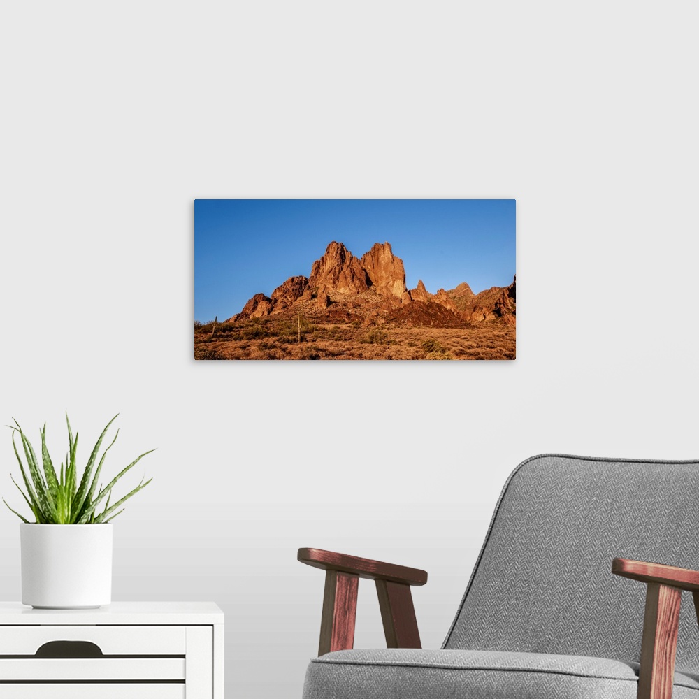 A modern room featuring View of rock formation in Phoenix, Arizona.