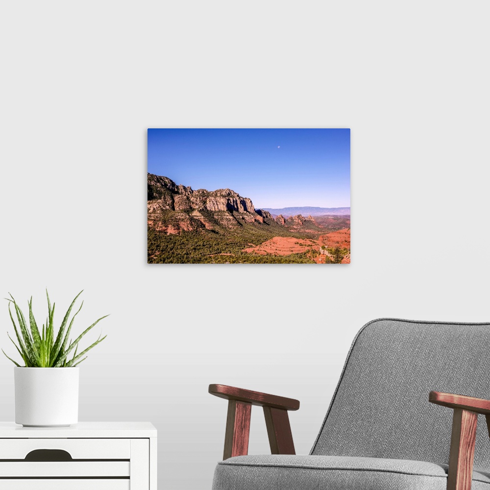 A modern room featuring Rock formations in Sedona, Arizona.