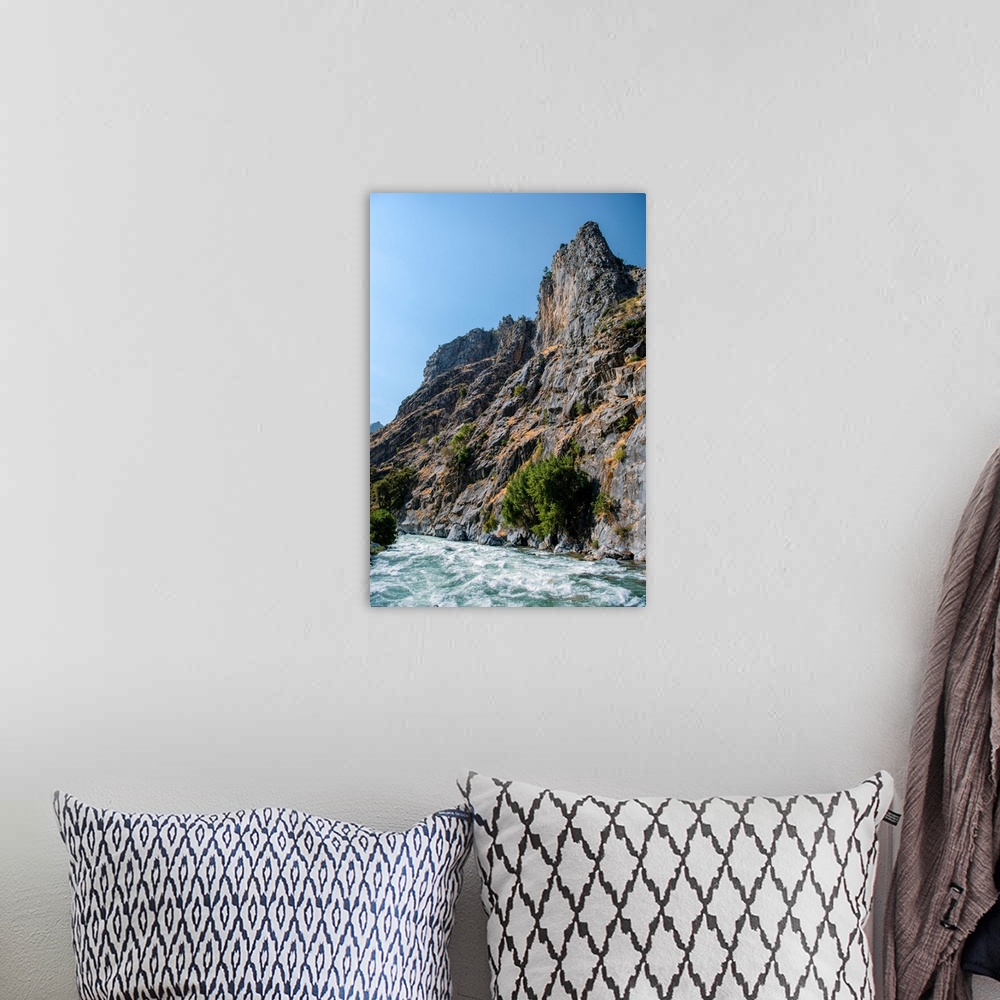 A bohemian room featuring View of rocky cliff near South Fork Kings River in Sequoia National Park, California.