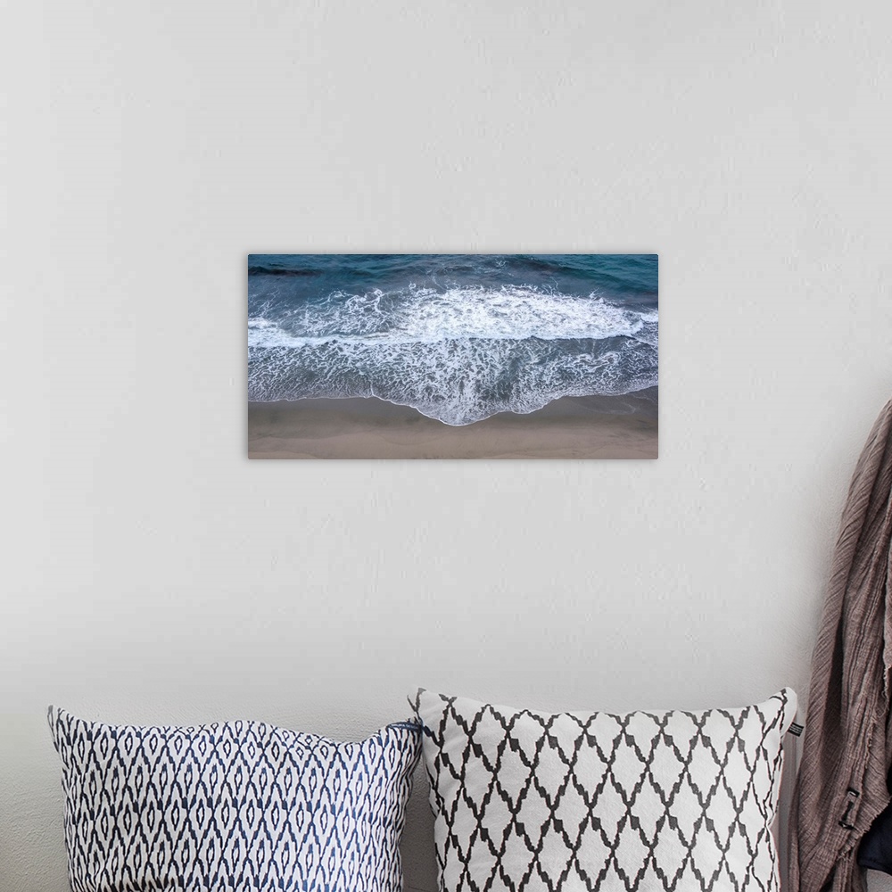 A bohemian room featuring View of Rocky Creek Bridge beach waves in Monterey County, California.