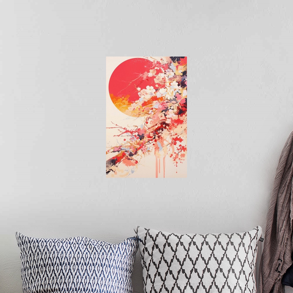 A bohemian room featuring Sakura Sun