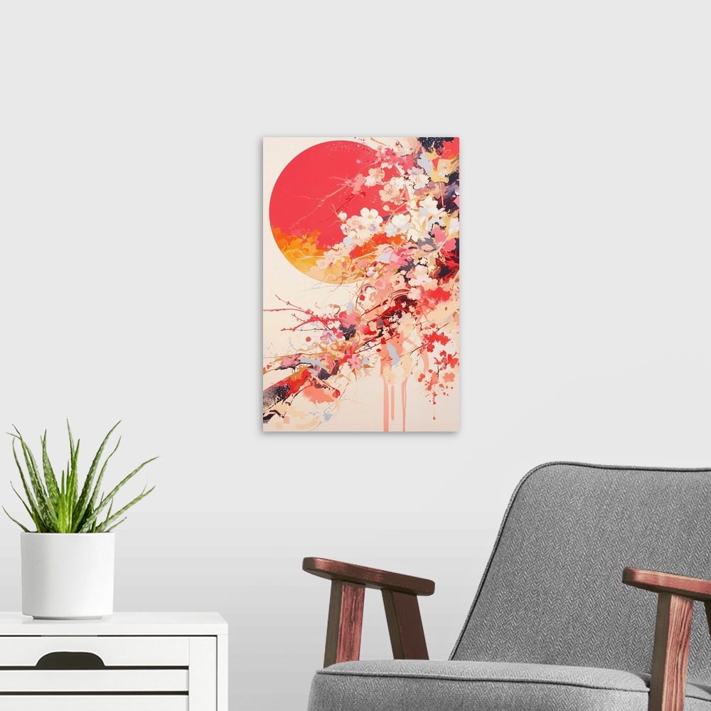 A modern room featuring Sakura Sun