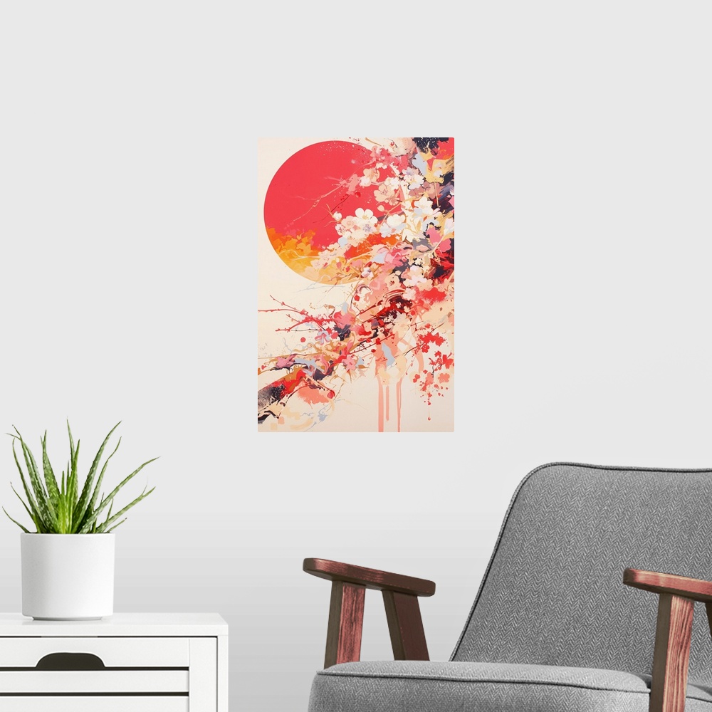 A modern room featuring Sakura Sun