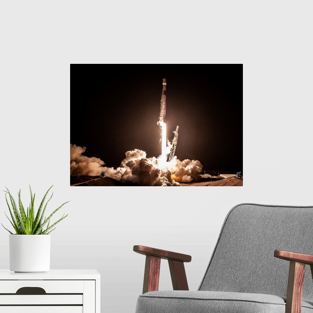 A modern room featuring On Sunday, October 7 at 7:21 p.m. PDT, SpaceX successfully launched the SAOCOM 1A satellite from ...