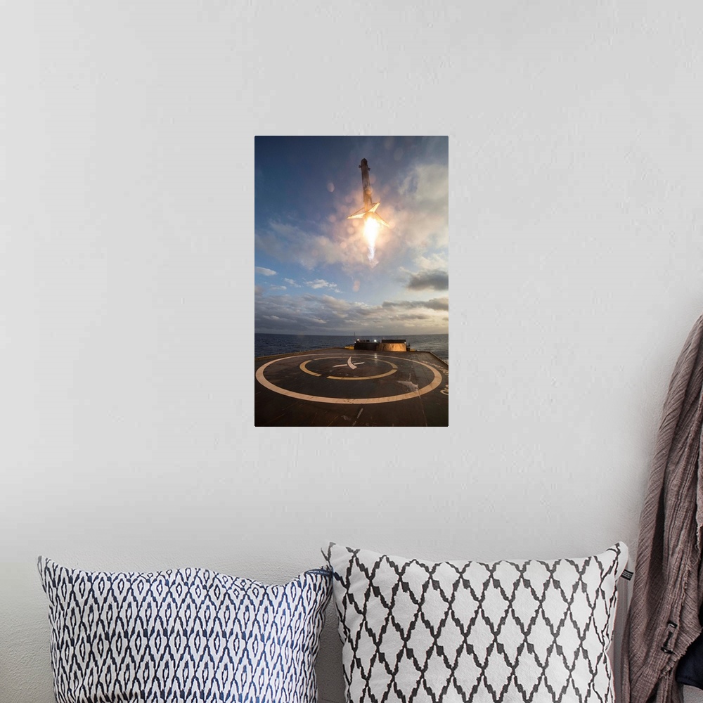 A bohemian room featuring SES-10 Mission. On March 30th, 2017, SpaceX successfully reused a first stage on Falcon 9 rocket ...