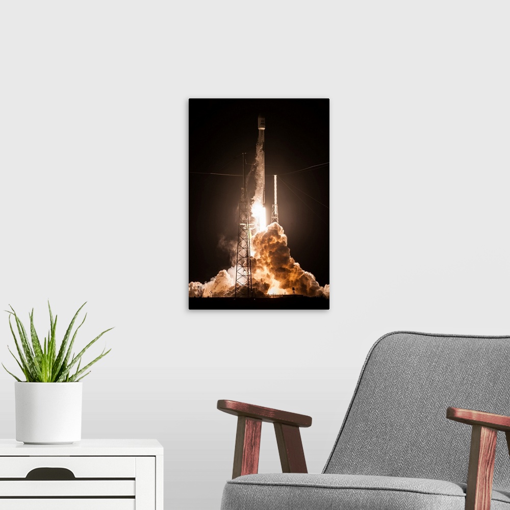 A modern room featuring SES-12 Mission. SpaceX successfully launched the SES-12 satellite to a Geostationary Transfer Orb...