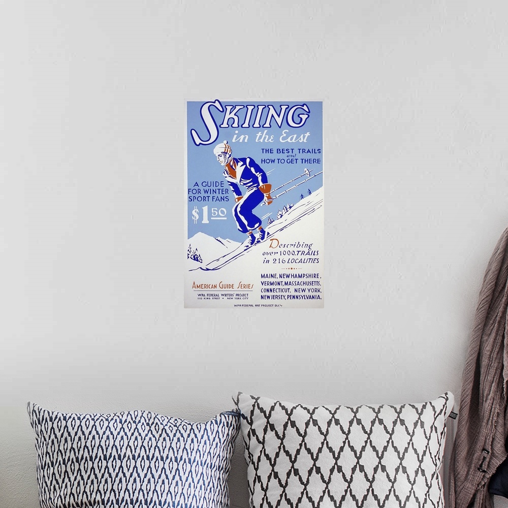 A bohemian room featuring Skiing in the East. The best trails and how to get there: A guide for winter sport fans. Describi...