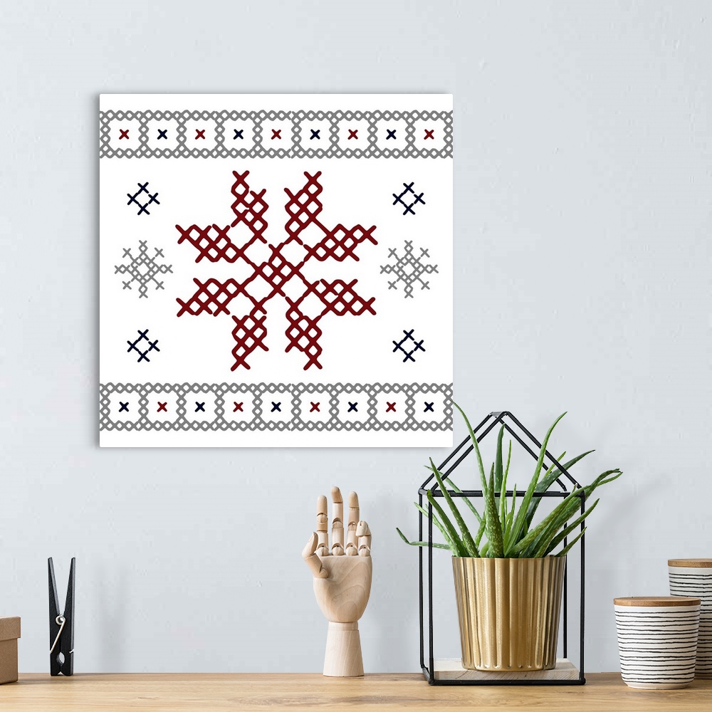 A bohemian room featuring Snowflake Sweater