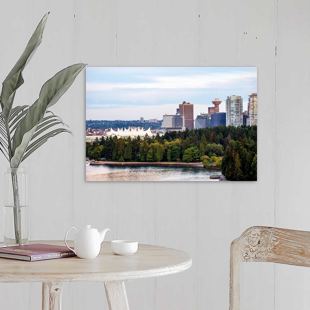 A farmhouse room featuring View of Stanley Park Seawall Path, Canada Place and Downtown Vancouver in British Columbia, Canada.