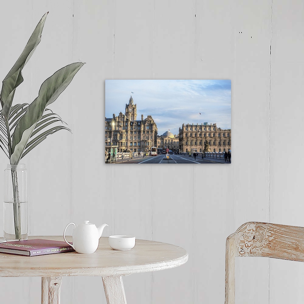 A farmhouse room featuring Photograph of the luxurious Balmoral Hotel in Edinburgh, Scotland, UK