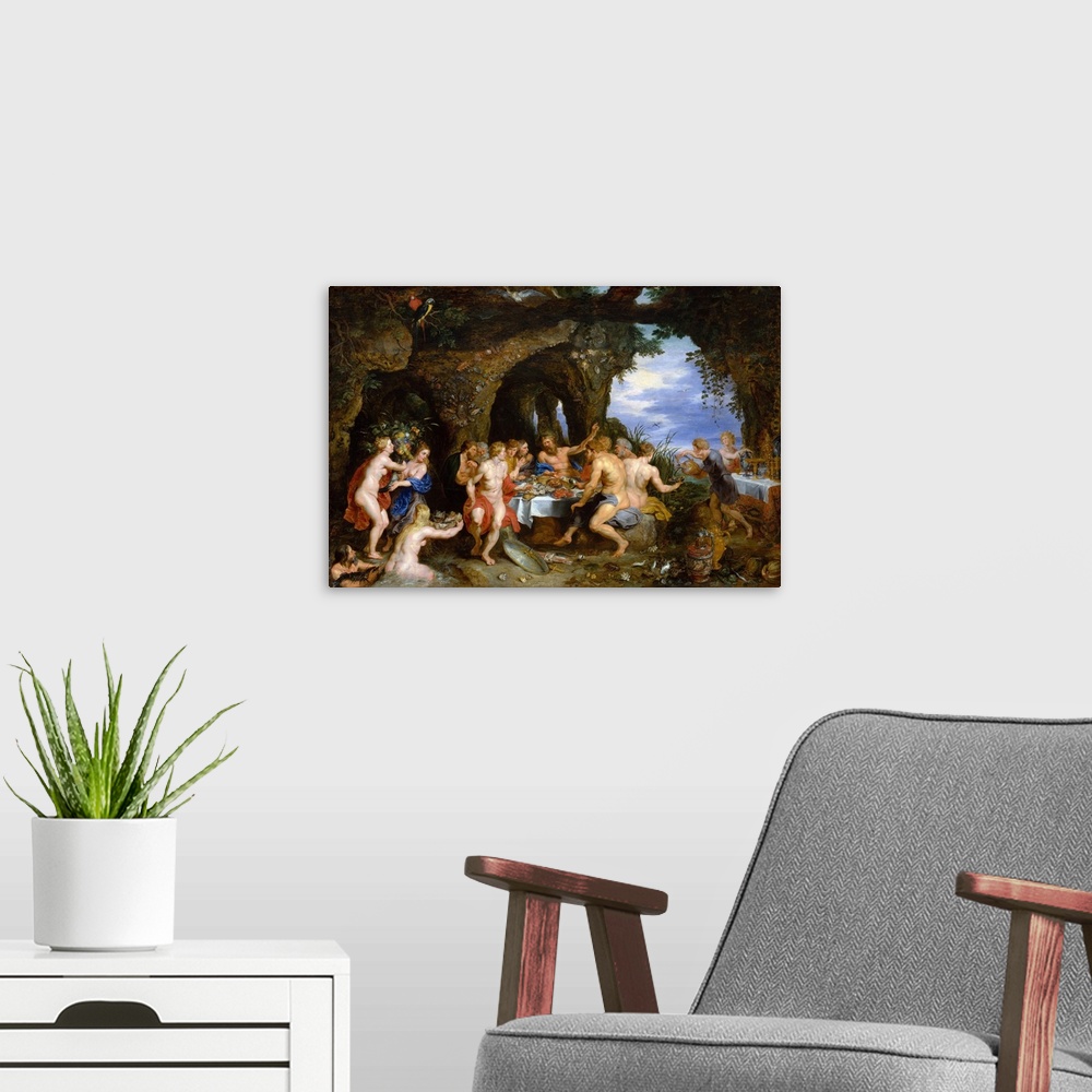 A modern room featuring Rubens and his friend Jan Brueghel collaborated on a number of mythological and religious picture...