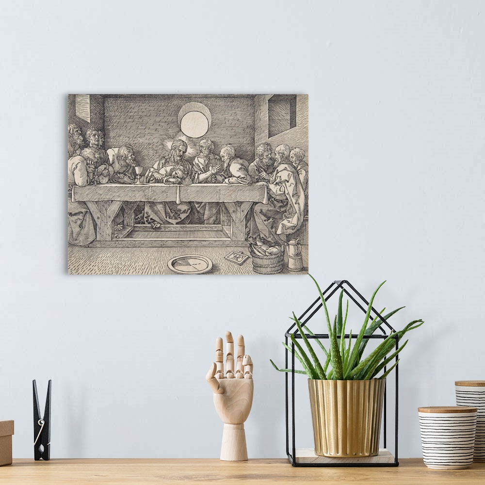 A bohemian room featuring The Last Supper
