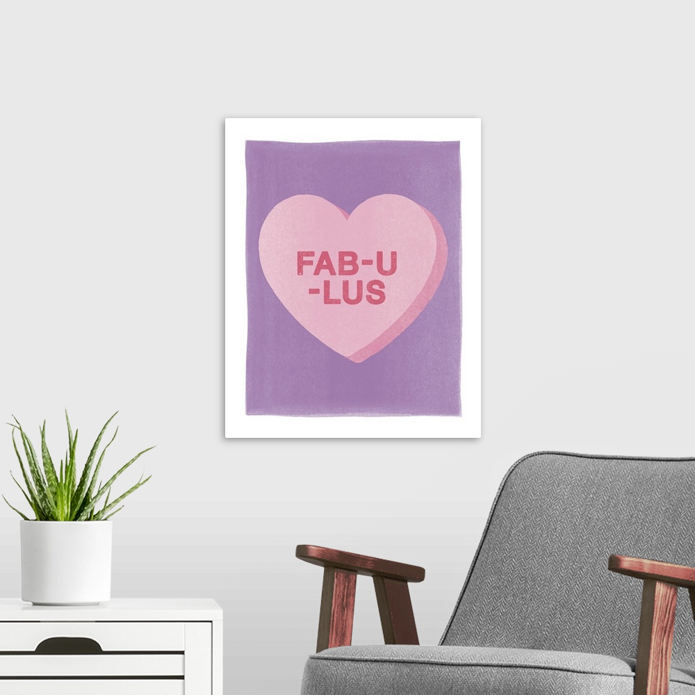 A modern room featuring Valentine - FAB-U-LUS