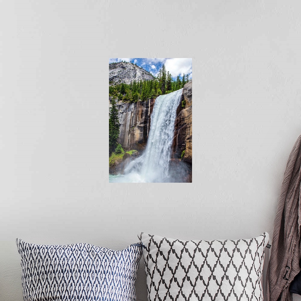 A bohemian room featuring View of Vernal falls in Yosemite National Park, California.
