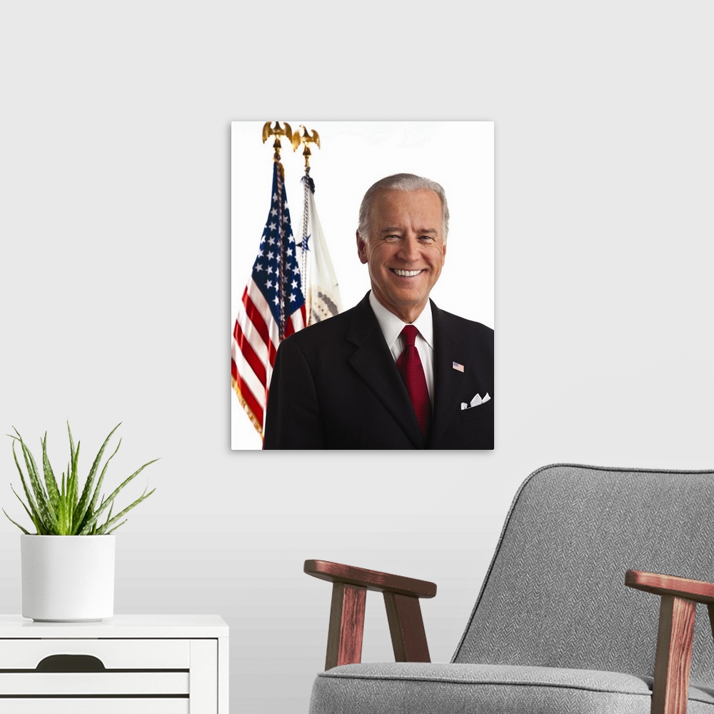 A modern room featuring Vice President Joseph Biden. Library of Congress, Prints and Photographs Division.