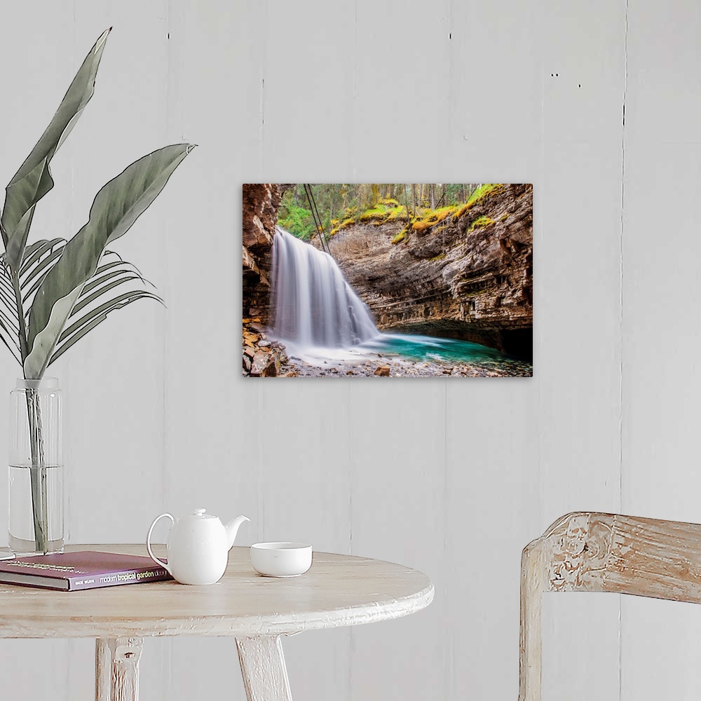 A farmhouse room featuring Waterfall at Johnston Canyon in Banff National Park, Alberta, Canada.