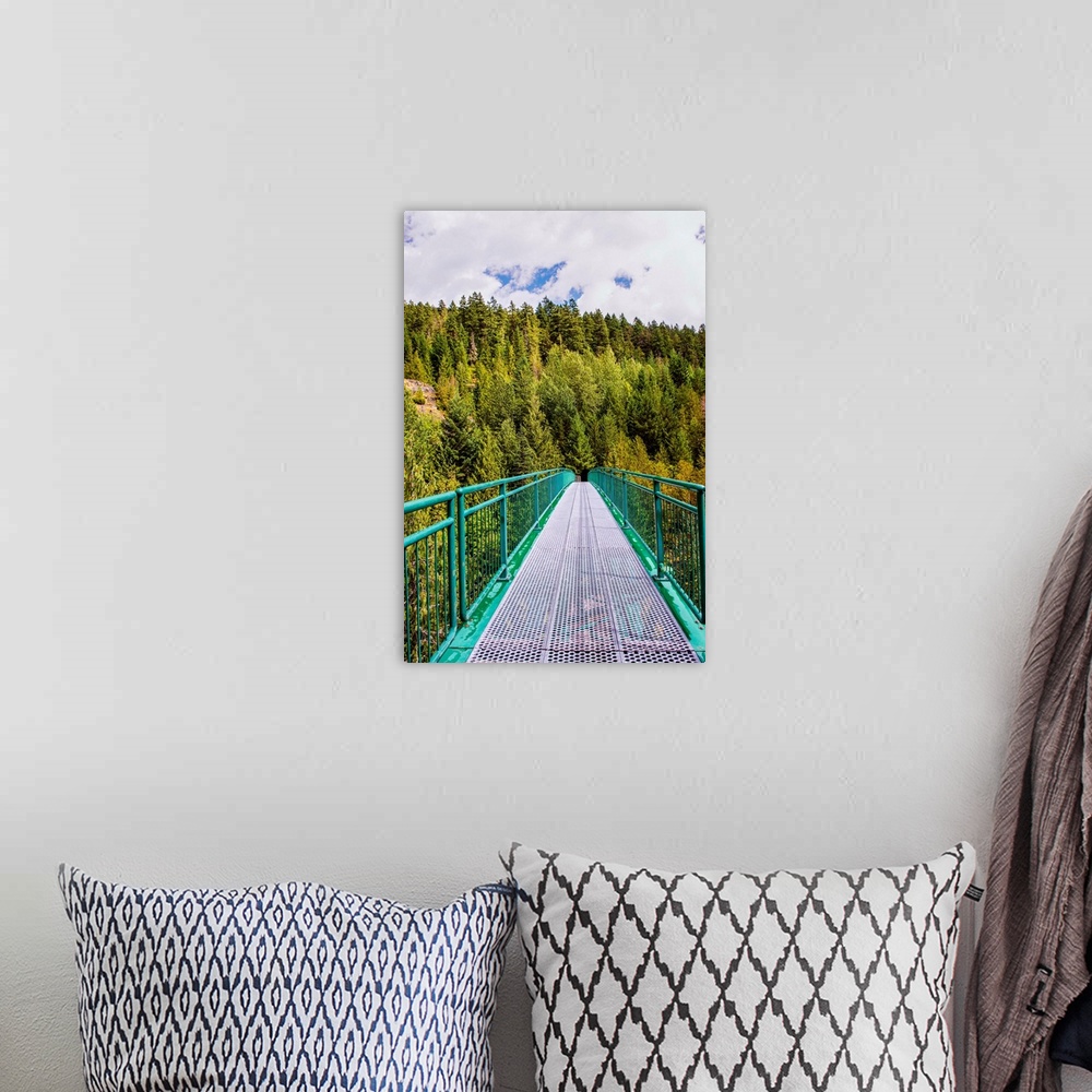 A bohemian room featuring Whistler Bungee Bridge in Whistler, British Columbia, Canada.