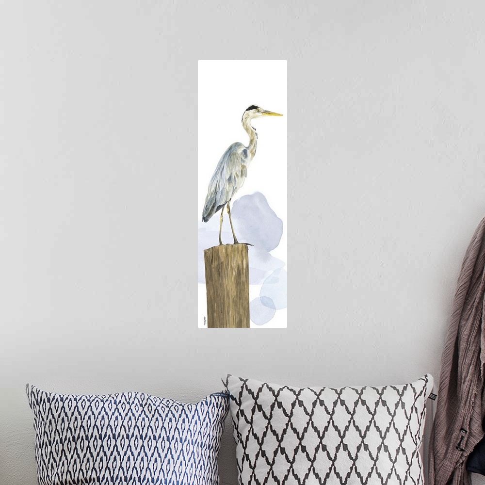 A bohemian room featuring Birds of the Coast Panel I