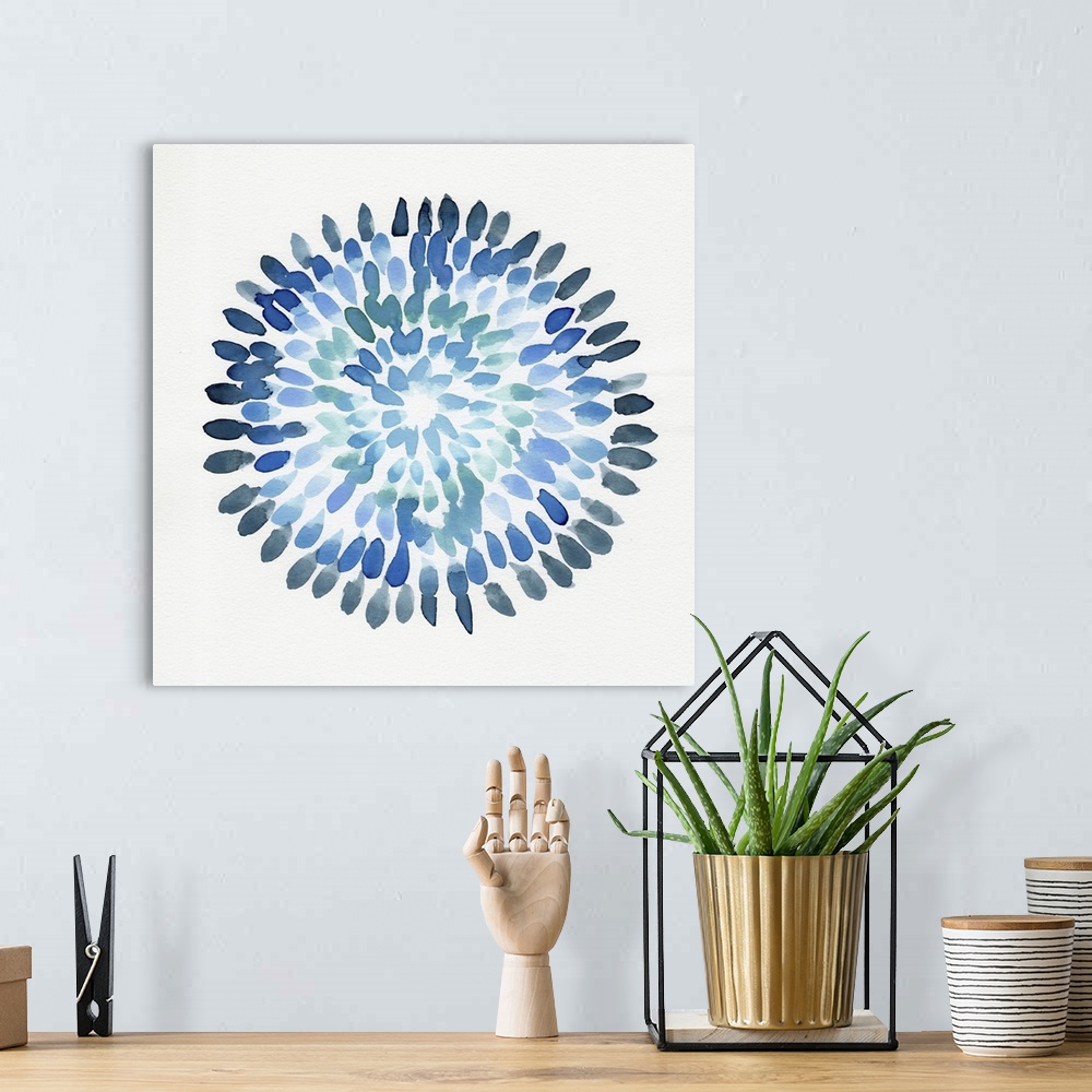 A bohemian room featuring Burst Abstract I