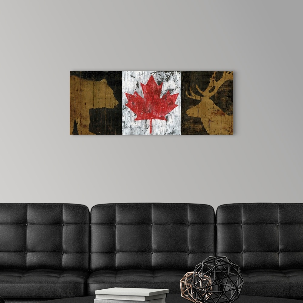 A modern room featuring Canada Trio Panel I