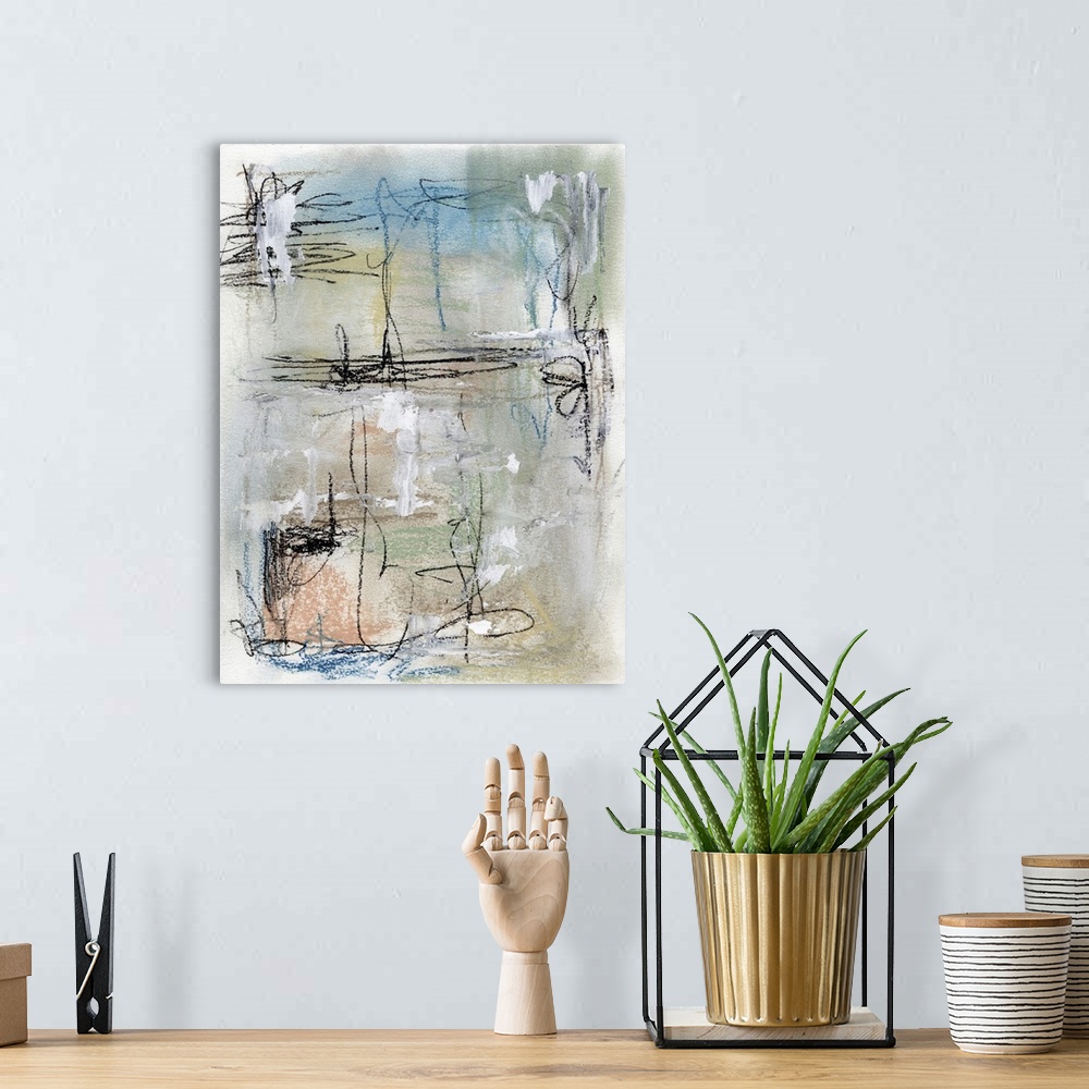 A bohemian room featuring Chalky Abstract