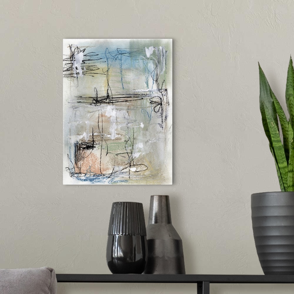 A modern room featuring Chalky Abstract