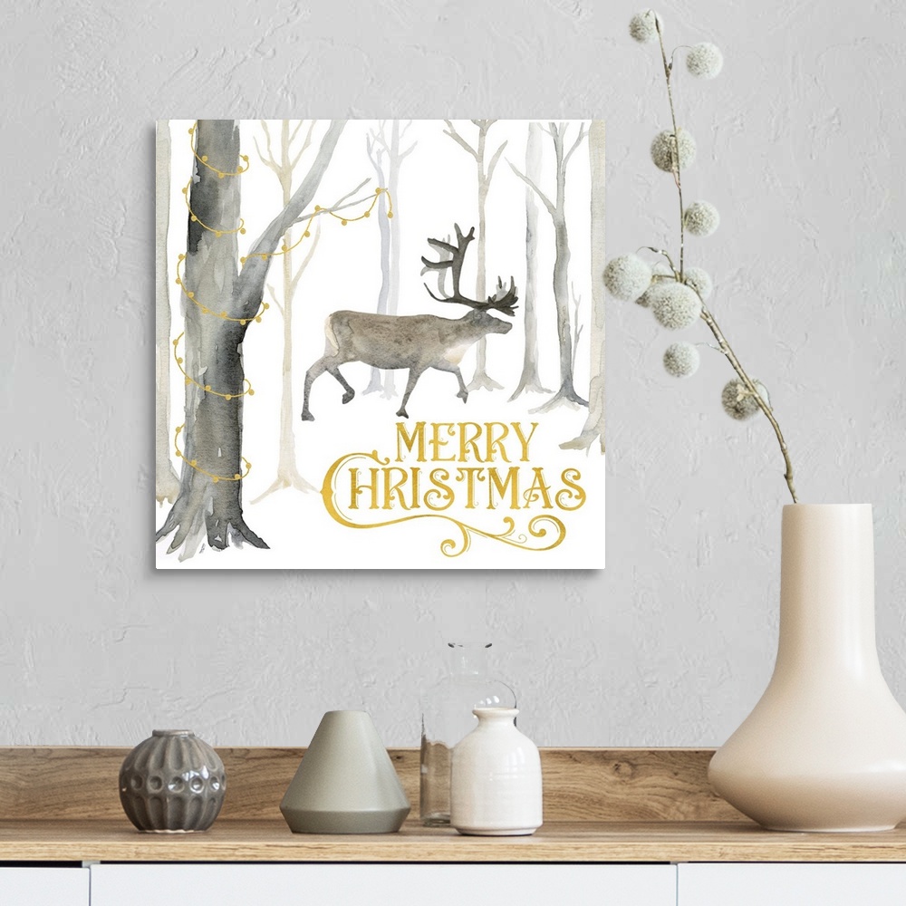 A farmhouse room featuring Christmas Forest II - Merry Christmas