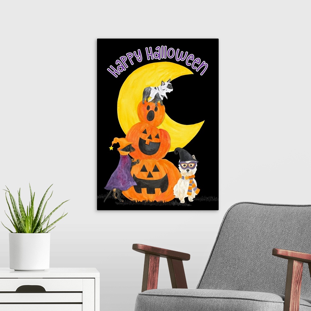 A modern room featuring Fright Night Friends - Happy Halloween III