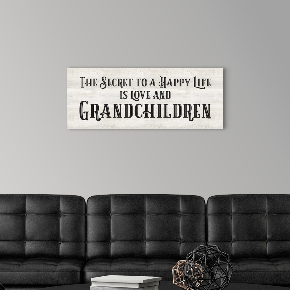 A modern room featuring Grandparent Life panel VII-Secret