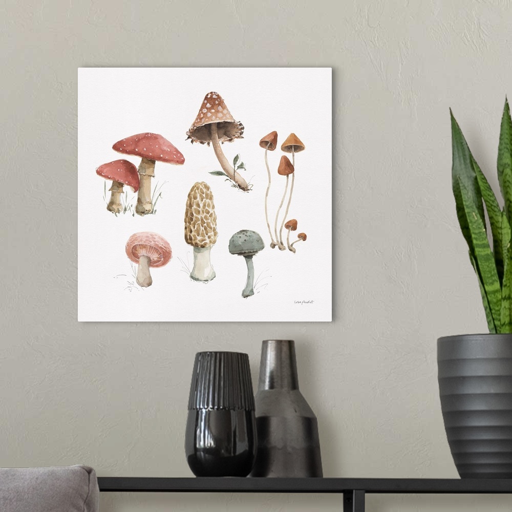 A modern room featuring Mushroom Medley 03