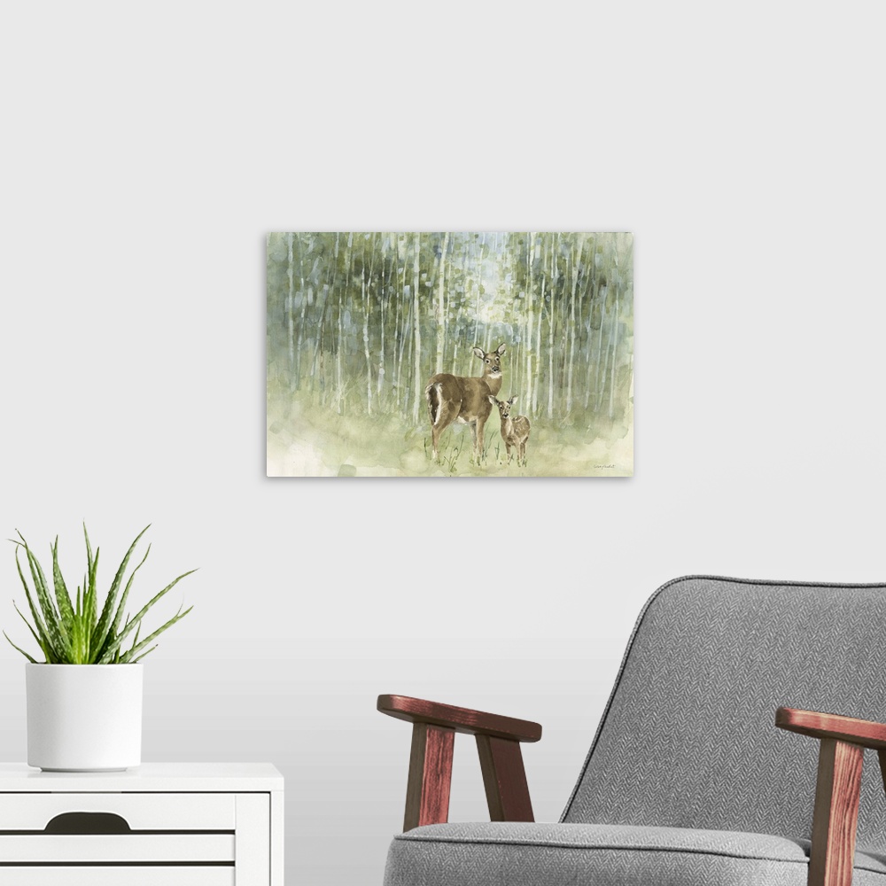 A modern room featuring Nature's Call I