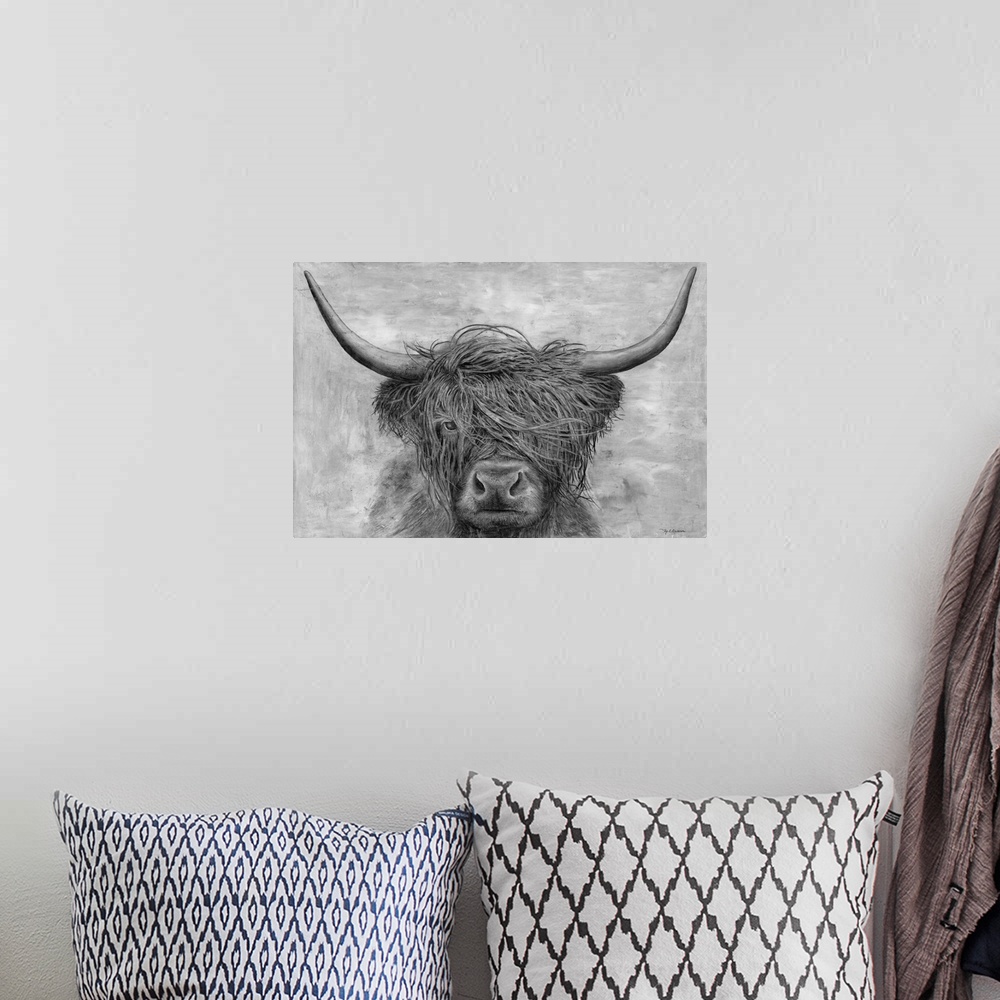 A bohemian room featuring Norwegian Bison