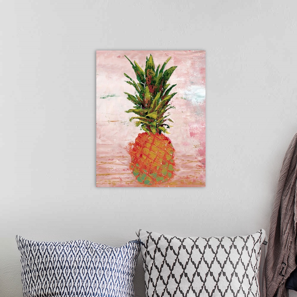 A bohemian room featuring Painted Pineapple II