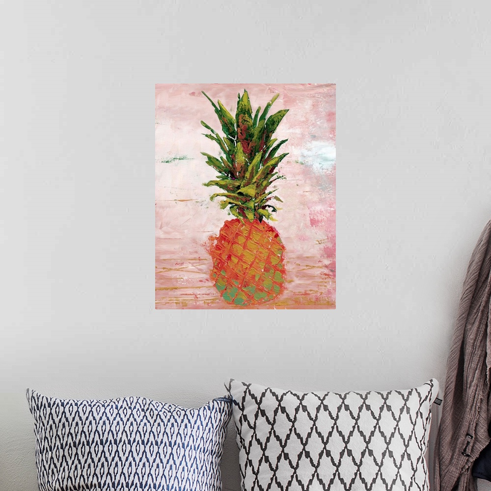 A bohemian room featuring Painted Pineapple II