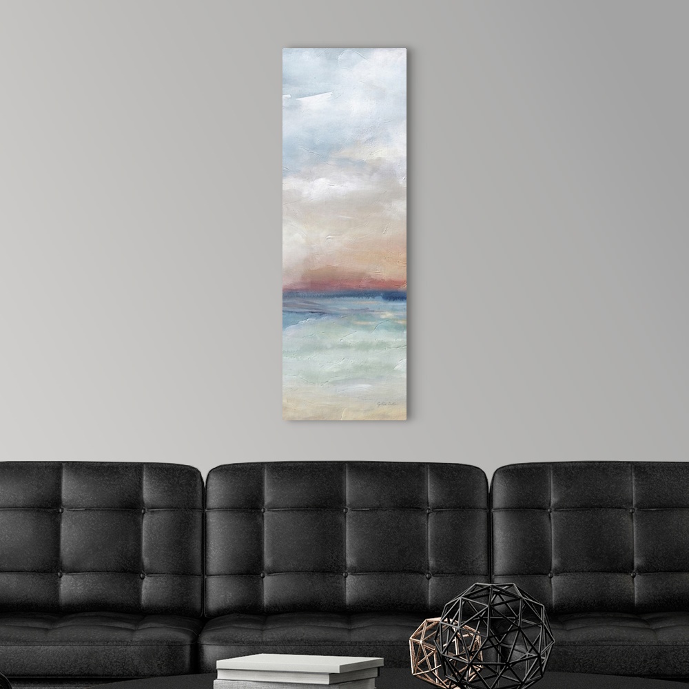 A modern room featuring Serene Scene Bright Panel I